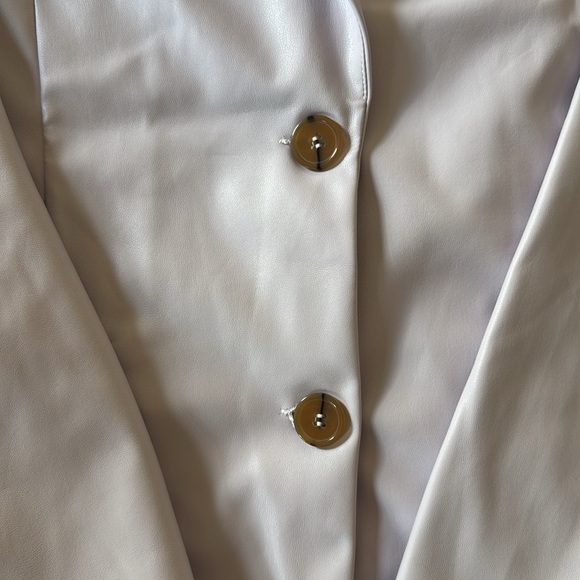 Lilac pleather bobbles and lace jacket - Picture 4 of 6